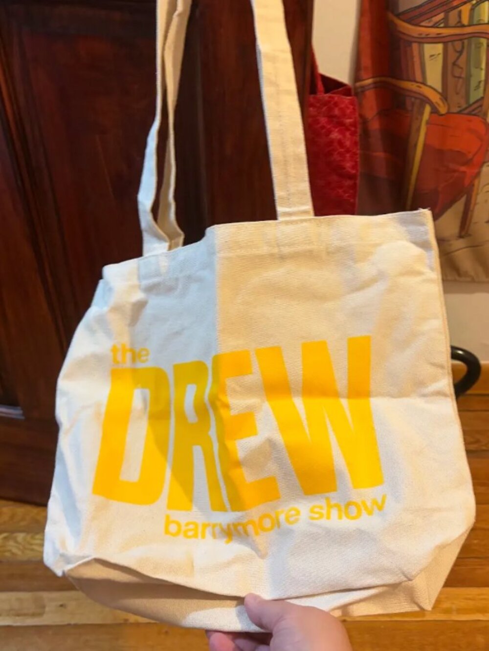 Authentic The Drew Barrymore Show Promo Canvas Tote Bag Collector's Item